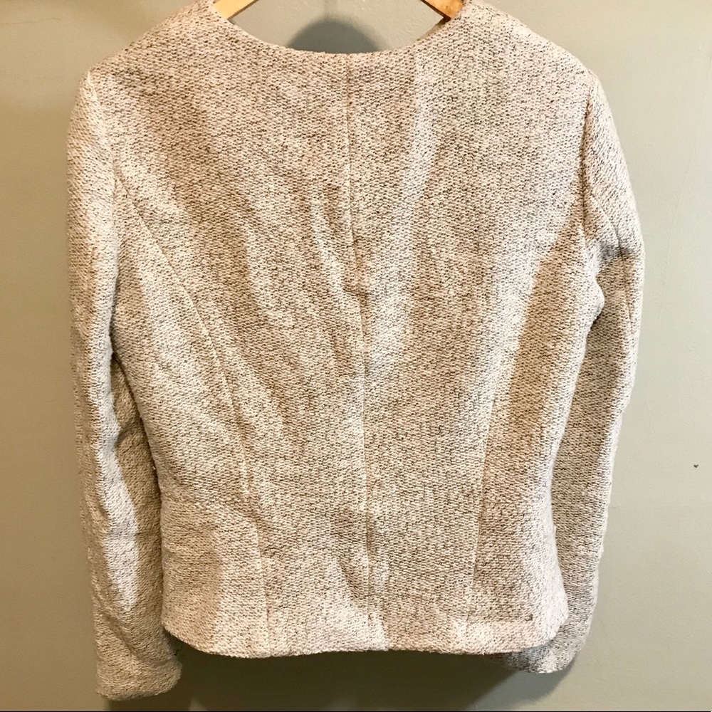 LOFT Textured Knit Winter Blazer Size 12 - Picture 2 of 4